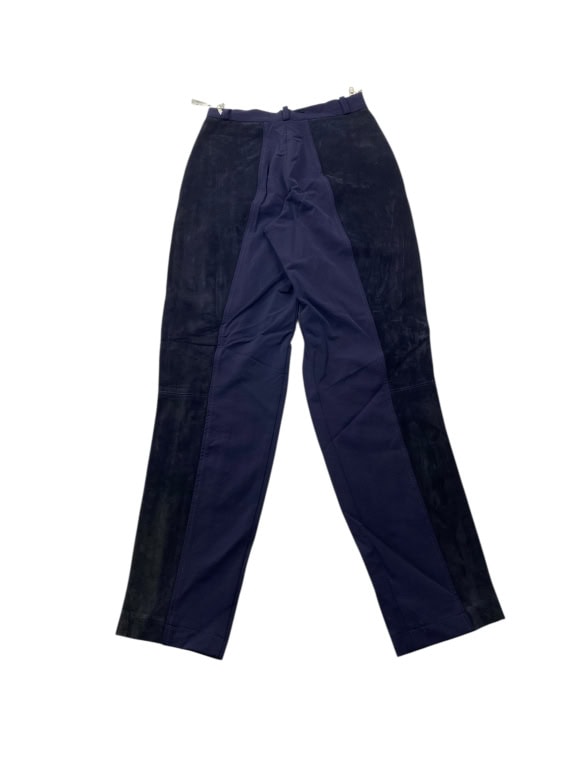 VINTAGE COMPAGNIE LA ROCHELLE ΠΑΝΤΕΛΟΝΙ ΜΕ SUEDE ΛΕΠΤΟΜΕΡΕΙΕΣ ΜΠΛΕ ΓΥΝΑΙΚΕΙΟ XS