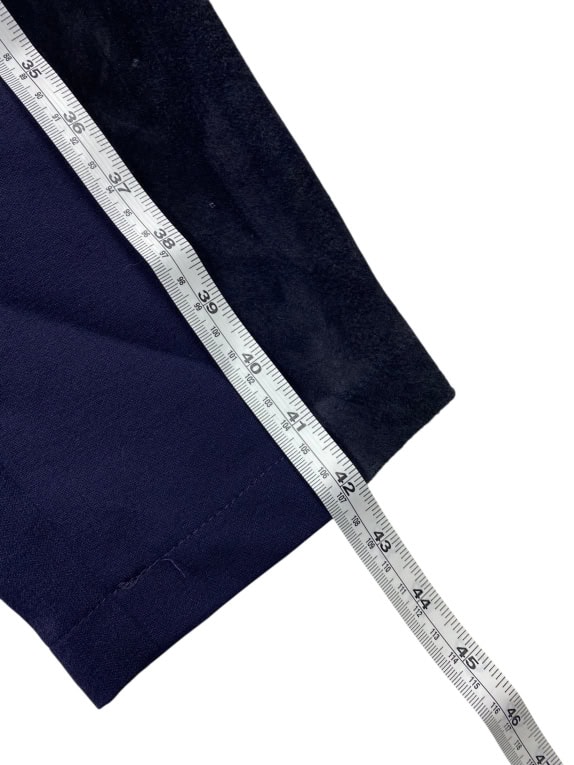 VINTAGE COMPAGNIE LA ROCHELLE ΠΑΝΤΕΛΟΝΙ ΜΕ SUEDE ΛΕΠΤΟΜΕΡΕΙΕΣ ΜΠΛΕ ΓΥΝΑΙΚΕΙΟ XS