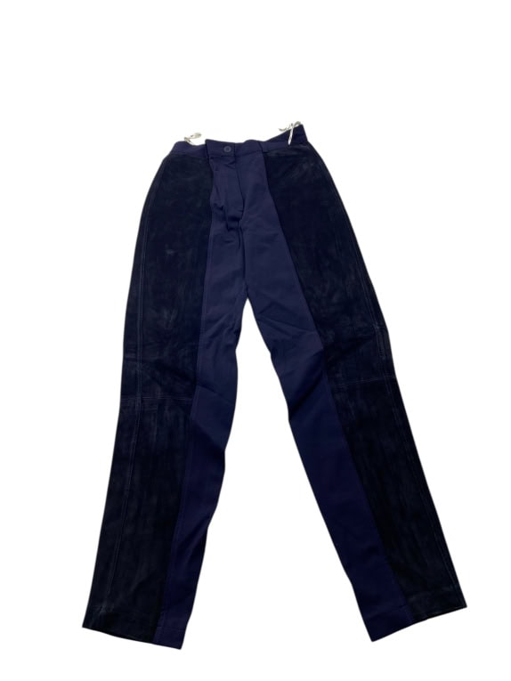 VINTAGE COMPAGNIE LA ROCHELLE ΠΑΝΤΕΛΟΝΙ ΜΕ SUEDE ΛΕΠΤΟΜΕΡΕΙΕΣ ΜΠΛΕ ΓΥΝΑΙΚΕΙΟ XS