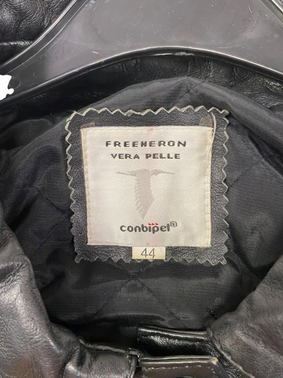 VINTAGE CONBIPEL FREEHERON WOMEN'S LEATHER JACKET M/L