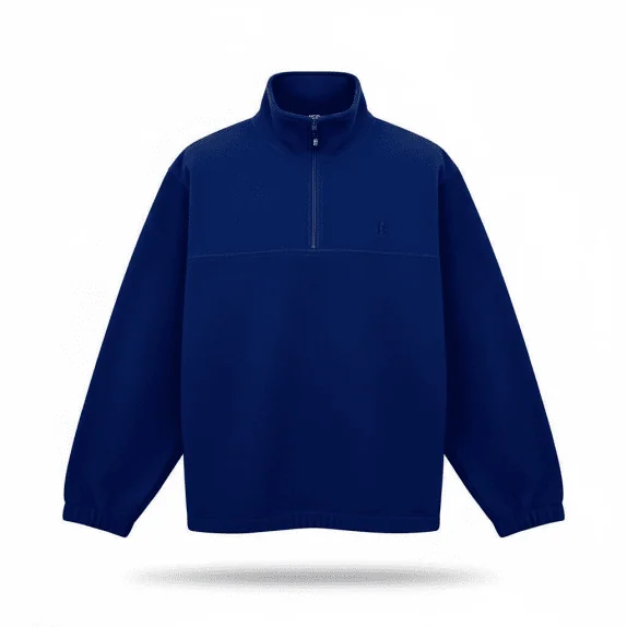 VINTAGE CONTE OF FLORENCE FLEECE ΦΟΥΤΕΡ ΜΠΛΕ PULLOVER ΑΝΔΡΙΚΟ M