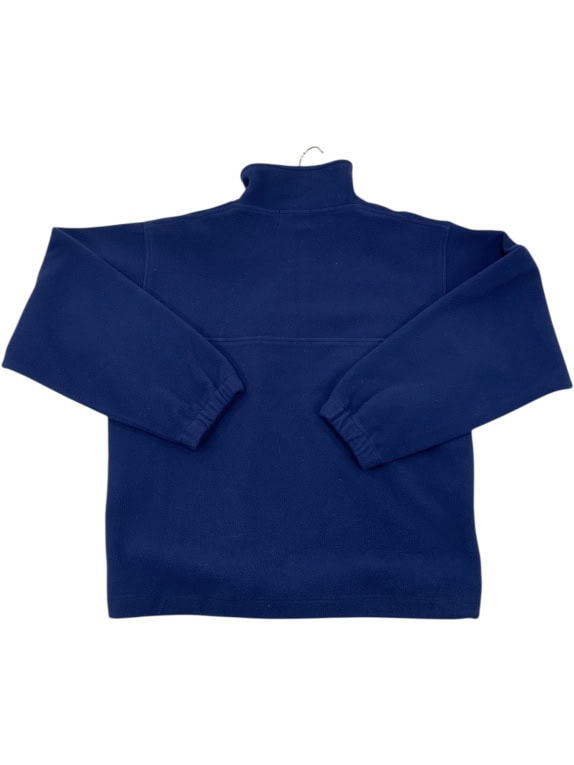 VINTAGE CONTE OF FLORENCE NAVY FLEECE QUARTER-ZIP PULLOVER MEN'S M