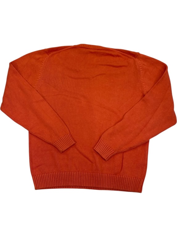 VINTAGE CONTE OF FLORENCE KNIT SWEATER V-NECK ORANGE MEN M
