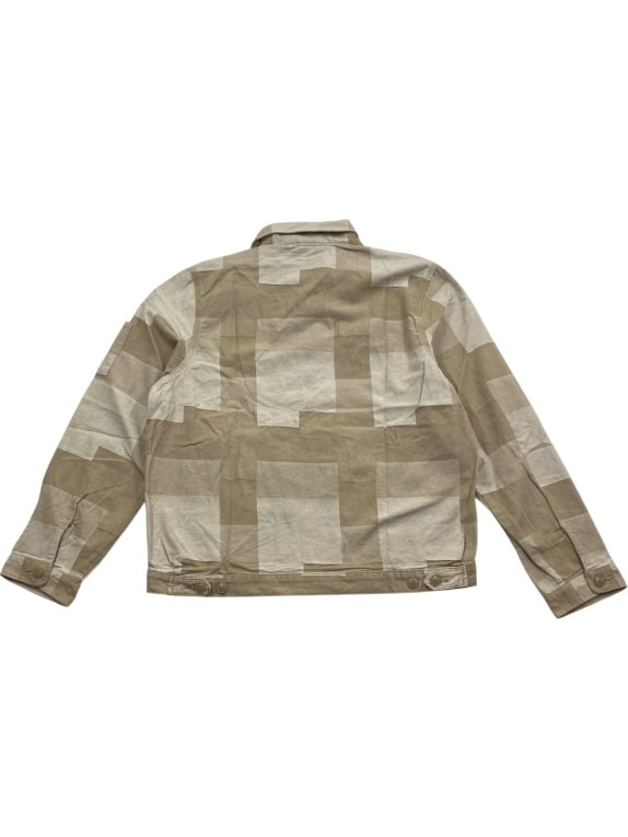 GIACCA VINTAGE DICKIES CON CERNIERA PATCHWORK BEIGE UOMO L