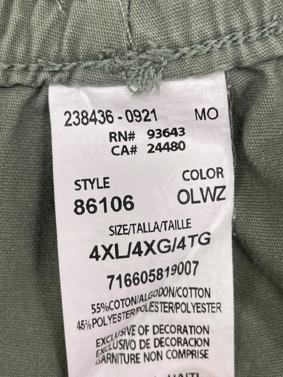 Pantaloni Dickies vintage color oliva 4XL