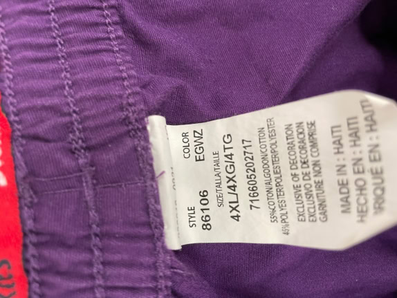 Pantaloni viola Dickies vintage 4XL