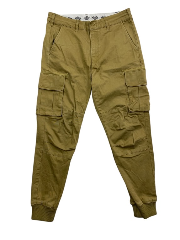 Pantaloni jogger cargo Dickies vintage con logo color senape/khaki da uomo M
