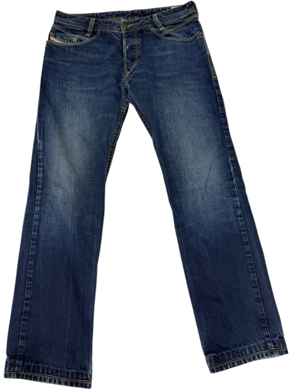 VINTAGE DIESEL IAKOP ΑΝΔΡΙΚΟ ΤΖΙΝ REGULAR SLIM-TAPERED ΣΚΟΥΡΟ ΜΠΛΕ S