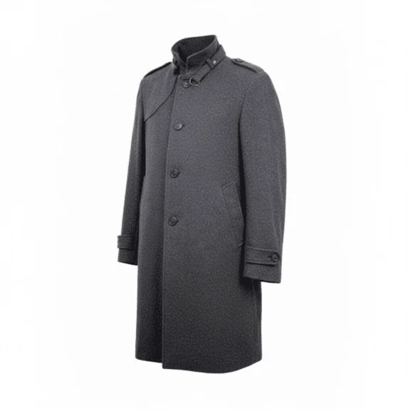 VINTAGE EB COMPANY WOOL COAT GREY MEN'S M