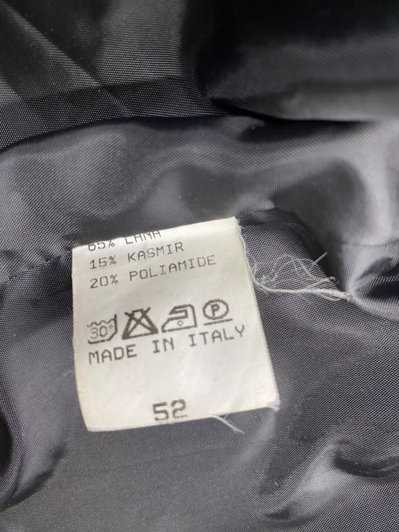 VINTAGE ELENA ΠΑΛΤΟ MISTO CASHMERE ΜΑΥΡΟ ΓΥΝΑΙΚΕΙΟ L/XL