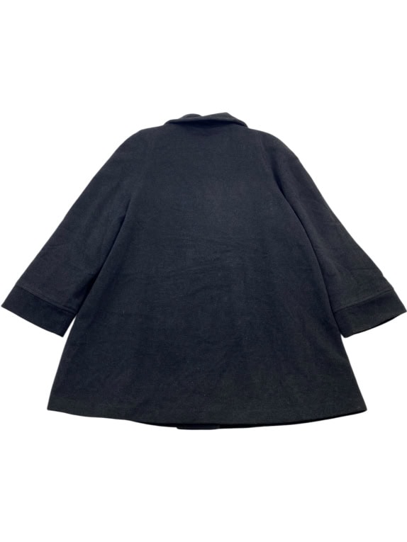 VINTAGE ELENA ΠΑΛΤΟ MISTO CASHMERE ΜΑΥΡΟ ΓΥΝΑΙΚΕΙΟ L/XL