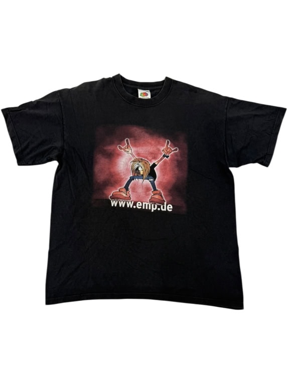 VINTAGE EMP.DE FRUIT OF THE LOOM T-SHIRT ΜΑΥΡΟ