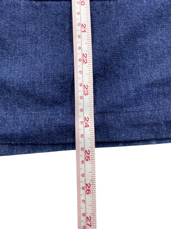 VINTAGE ENERGIE DENIM SKIRT WITH EMBROIDERED LOGO BLUE WOMEN'S M/L