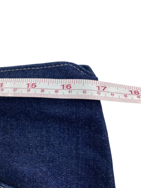 VINTAGE ENERGIE DENIM SKIRT WITH EMBROIDERED LOGO BLUE WOMEN'S M/L