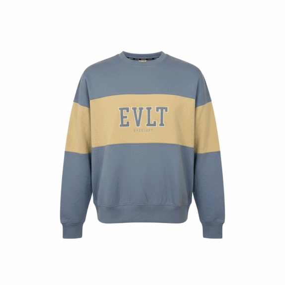 VINTAGE EVERLAST FELPA BLU/BEIGE