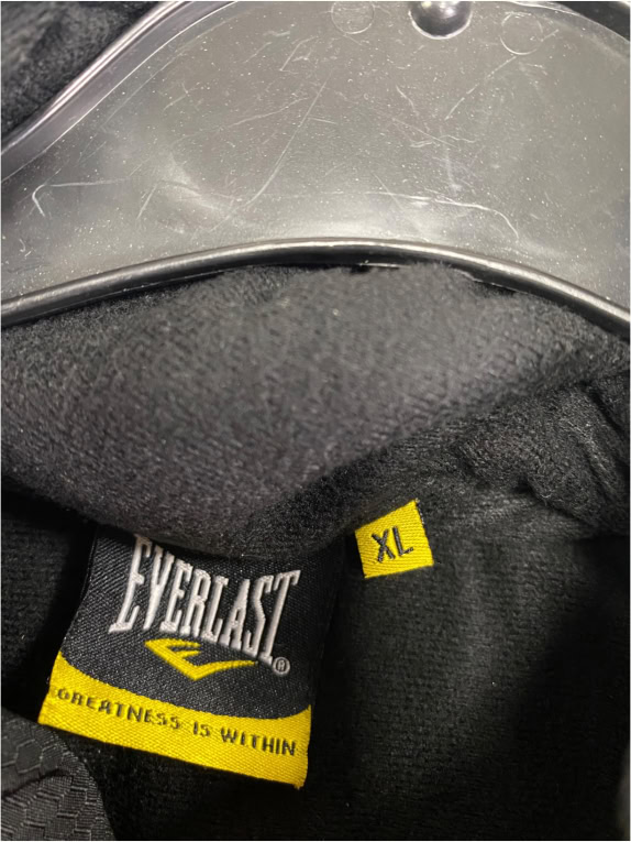 VINTAGE EVERLAST PUFFER ΜΠΟΥΦΑΝ ΜΕ ΠΟΡΤΟΚΑΛΙ ΛΕΠΤΟΜΕΡΕΙΕΣ ΜΑΥΡΟ ΑΝΔΡΙΚΟ XL