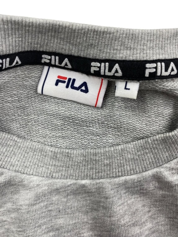 FELPA VINTAGE FILA CON LOGO GRIGIA DA UOMO L