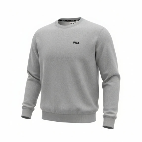 FELPA VINTAGE FILA CON LOGO GRIGIA DA UOMO L