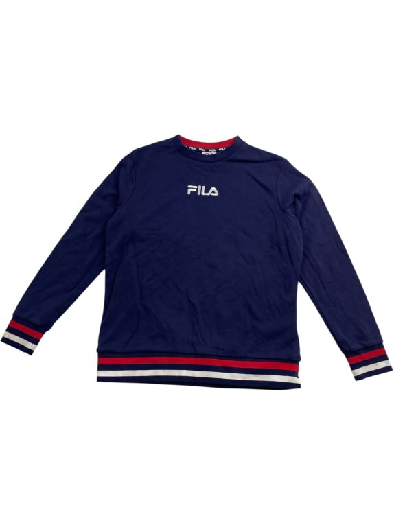 VINTAGE FILA ΦΟΥΤΕΡ ΧΩΡΙΣ ΚΟΥΚΟΥΛΑ ΜΕ ΚΕΝΤΗΤΟ ΛΟΓΟΤΥΠΟ ΜΠΛΕ ΣΚΟΥΡΟ ΓΥΝΑΙΚΕΙΟ S