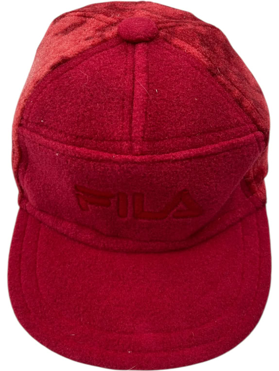 VINTAGE FILA ΚΑΠΕΛΟ ΜΕ ΚΕΝΤΗΤΟ ΛΟΓΟΤΥΠΟ ΚΟΚΚΙΝΟ UNISEX ONE SIZE