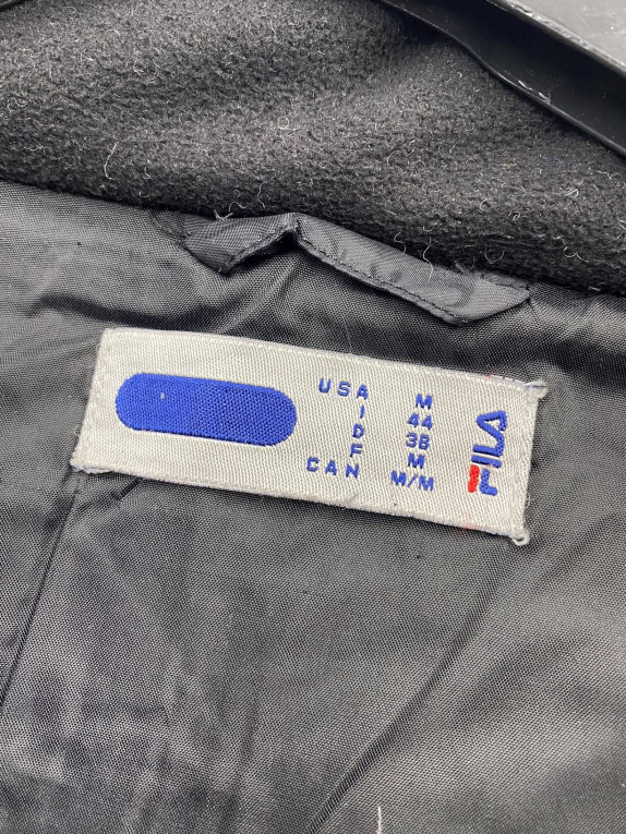 VINTAGE FILA PUFFER ΜΠΟΥΦΑΝ ΜΕ ΦΕΡΜΟΥΑΡ ΜΑΥΡΟ ΑΝΔΡΙΚΟ M
