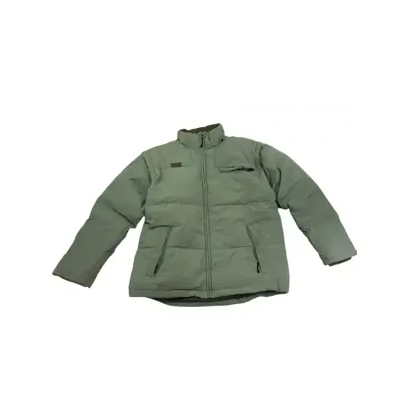VINTAGE FILA PUFFER JACKET WITH POCKETS AND LOGO OLIVE UNISEX S M