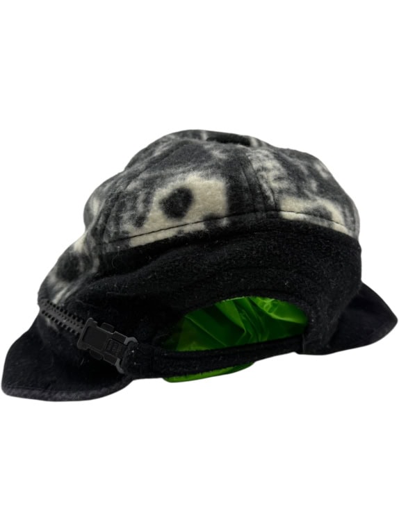 VINTAGE FLEECE EARFLAP CAP ΜΑΥΡΟ ΓΚΡΙ ΑΝΔΡΙΚΟ ONE SIZE