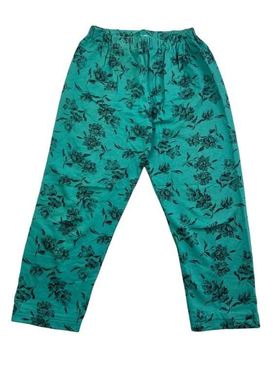 Vintage Floral Σετ Φόρμας Πράσινο με Print Unisex L