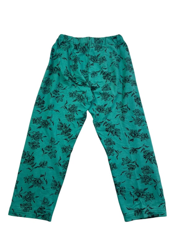 Vintage Floral Σετ Φόρμας Πράσινο με Print Unisex L