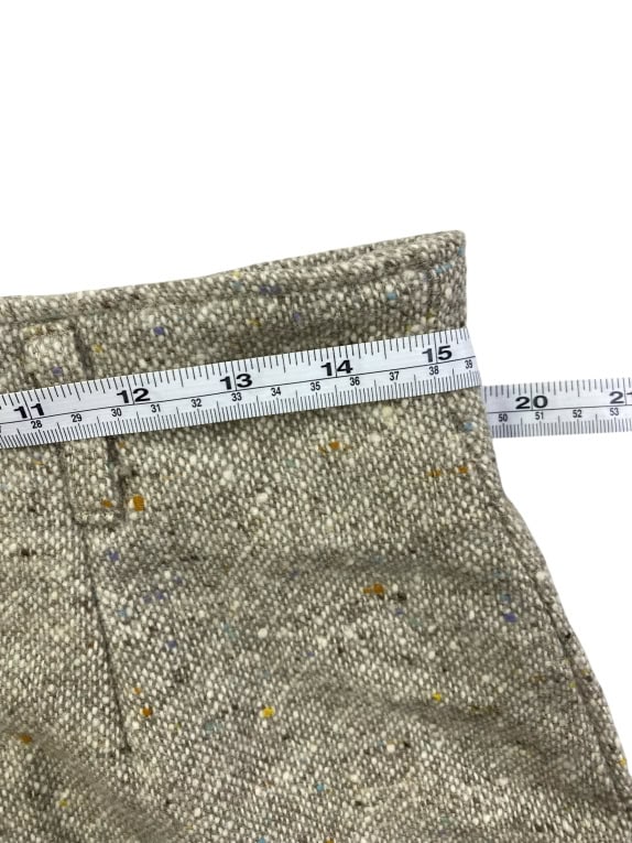 VINTAGE MIDI SKIRT TWEED GREY WOMEN S