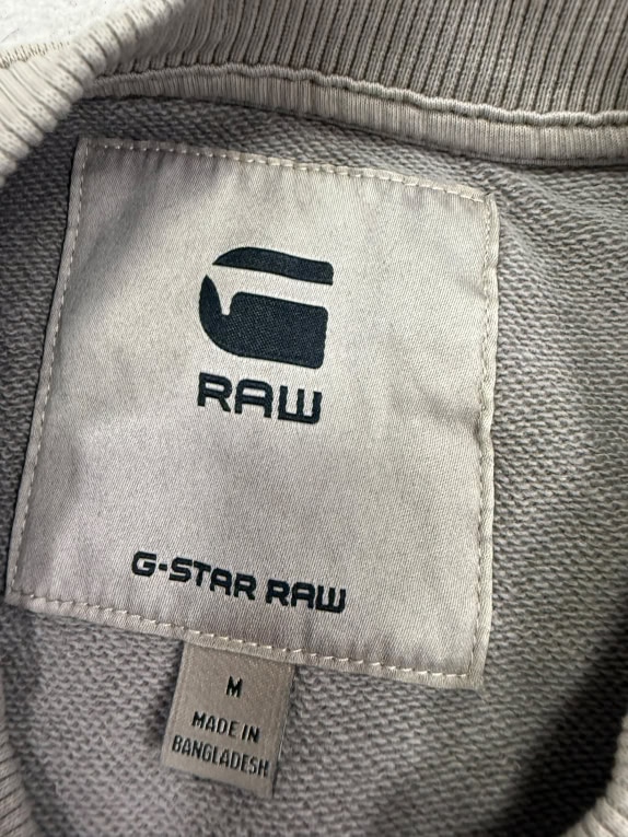 VINTAGE G-STAR RAW FELPA UOMO GRIGIA M