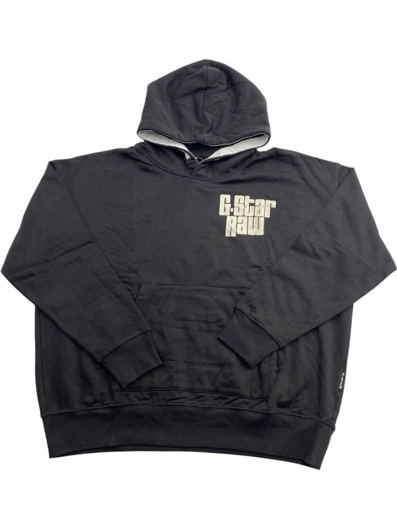 VINTAGE G-STAR RAW ΦΟΥΤΕΡ ΜΕ ΚΟΥΚΟΥΛΑ LOGO PRINT ΜΑΥΡΟ ΑΝΔΡΙΚΟ XL