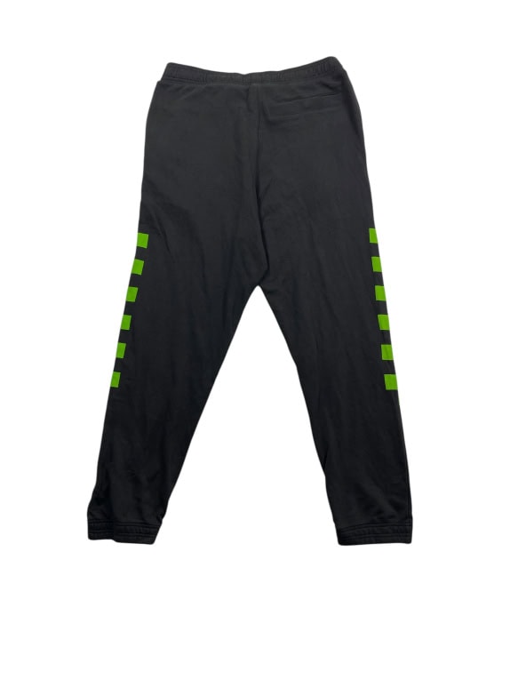 VINTAGE G-STAR RAW JOGGER SWEATPANTS WITH GRAPHIC LOGOS AND SIDE STRIPES BLACK MEN’S M