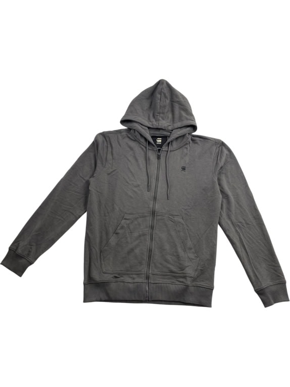 VINTAGE G-STAR RAW giacca con cappuccio logo grigia da uomo XL