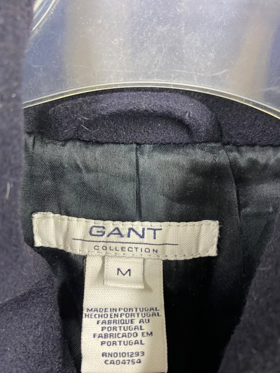 VINTAGE GANT mezza giacca con bottoni blu da uomo M