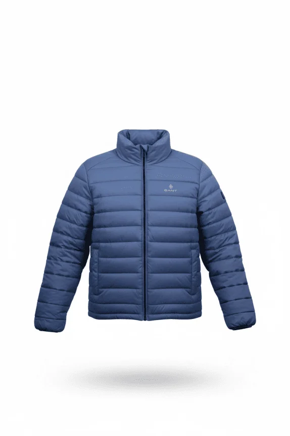 VINTAGE GANT PUFFER ΜΠΟΥΦΑΝ CASUAL ΛΟΓΟΤΥΠΟ ΜΠΛΕ ΑΝΔΡΙΚΟ M