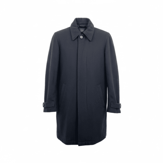 Cappotto vintage GAP in lana nero da uomo L