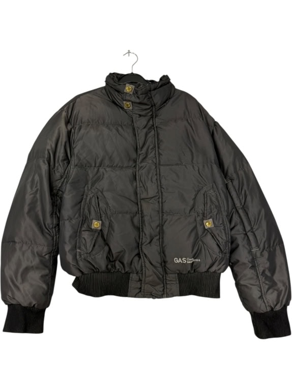 VINTAGE GAS BOMBER QUILTED PUFFER JACKET