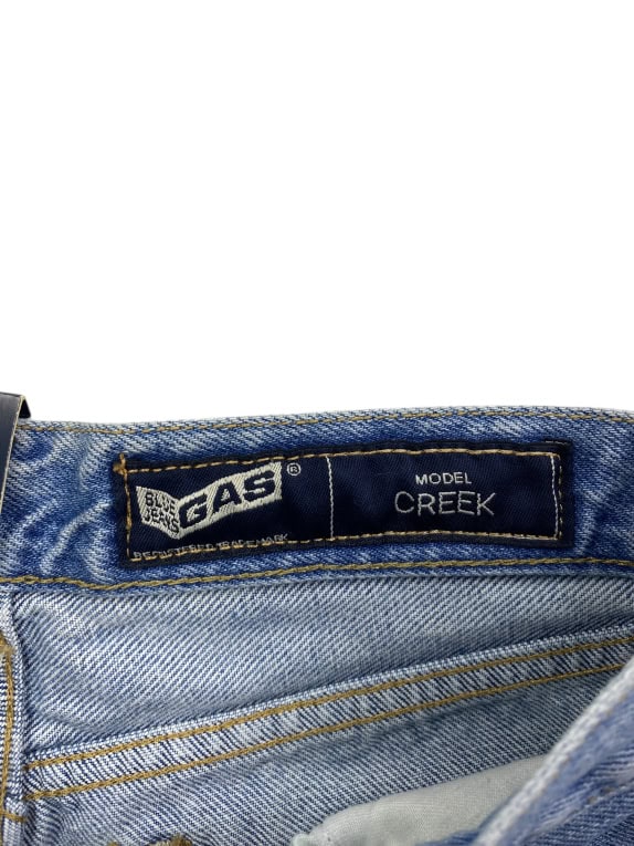 VINTAGE GAS JEANS ΠΑΝΤΕΛΟΝΙ DENIM CREEK MODEL ΜΠΛΕ ΓΥΝΑΙΚΕΙΟ XS