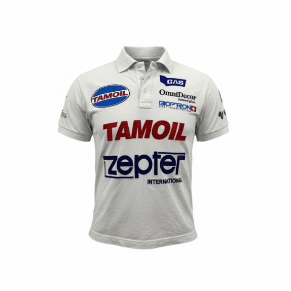 VINTAGE GAS ΜΠΛΟΥΖΑΚΙ POLO ΛΟΓΟΤΥΠΑ ΧΟΡΗΓΩΝ ΛΕΥΚΟ ΑΝΔΡΙΚΟ S
