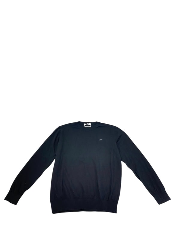 VINTAGE GAS ΠΛΕΚΤΗ ΜΠΛΟΥΖΑ COTTON CASHMERE ΜΑΥΡΗ ΑΝΔΡΙΚΗ L
