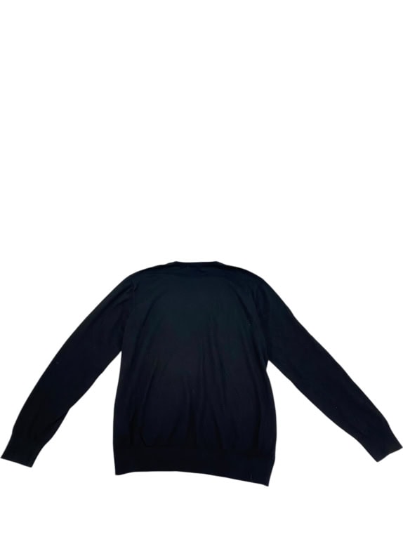 VINTAGE GAS ΠΛΕΚΤΗ ΜΠΛΟΥΖΑ COTTON CASHMERE ΜΑΥΡΗ ΑΝΔΡΙΚΗ L