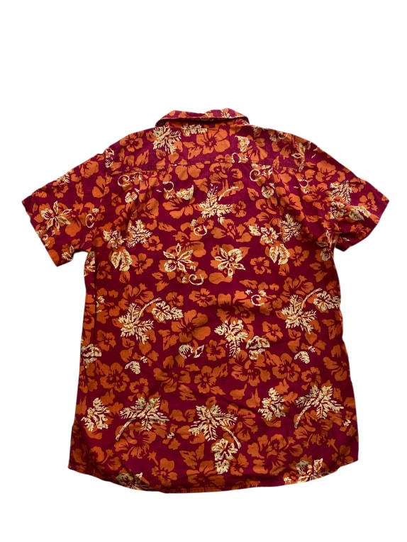 VINTAGE GAS ΠΟΥΚΑΜΙΣΟ HAWAIIAN PRINT ΦΛΟΡΑΛ ΜΠΟΡΝΤΟ ΑΝΔΡΙΚΟ S