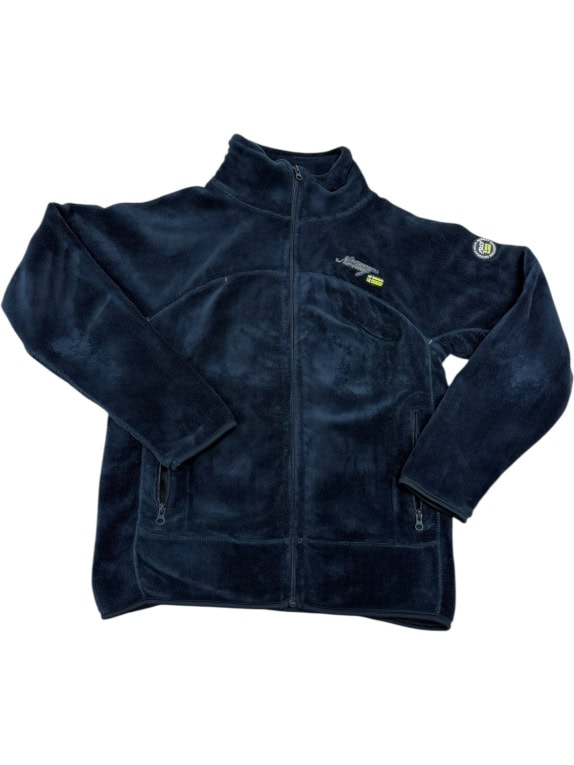VINTAGE GEOGRAPHICAL NORWAY FLEECE JACKET WOMEN'S NAVY L