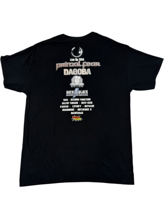VINTAGE GILDAN T-SHIRT OPEN CIRCLE FESTIVAL 2014 ROCK/METAL