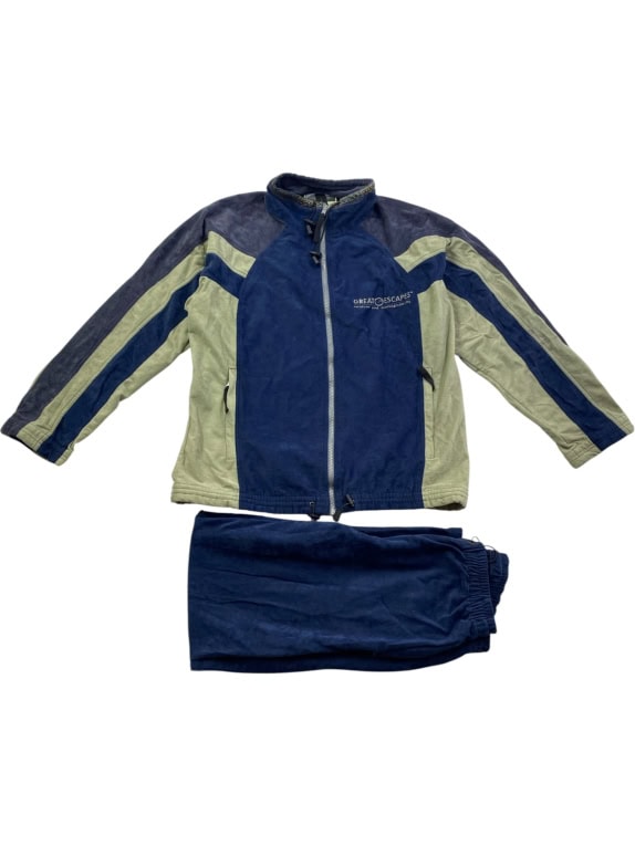 Vintage Great Escapes Fleece Tracksuit Μπλε Outdoor Set Size M
