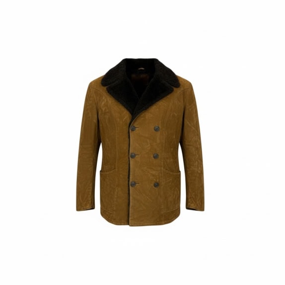 VINTAGE GRIFAI ΔΕΡΜΑΤΙΝΟ ΠΑΛΤΟ SHEARLING M/L