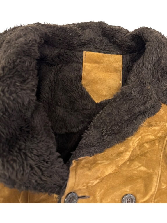 VINTAGE GRIFAI ΔΕΡΜΑΤΙΝΟ ΠΑΛΤΟ SHEARLING M/L