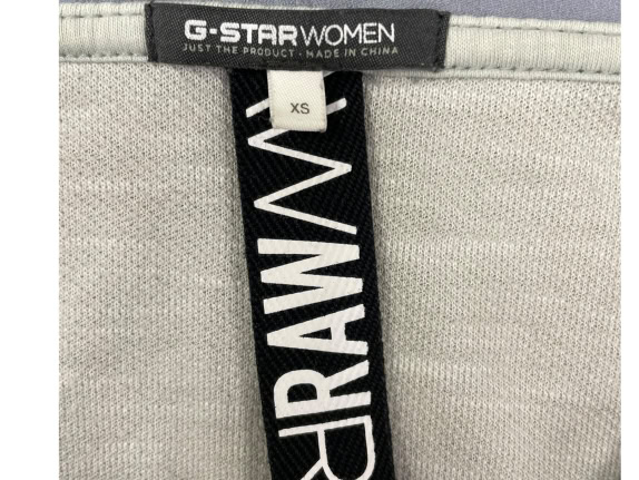 VINTAGE GSTAR RAW ΓΚΡΙ ΦΟΥΤΕΡ ΜΕ ΚΟΥΚΟΥΛΑ ΚΑΙ ΦΕΡΜΟΥΑΡ ΓΥΝΑΙΚΕΙΟ XS
