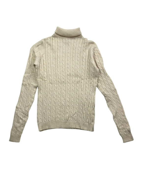 VINTAGE GUESS ΠΛΕΚΤΗ ΜΠΛΟΥΖΑ ΖΙΒΑΓΚΟ CABLE KNIT ΕΚΡΟΥ ΓΥΝΑΙΚΕΙΑ M